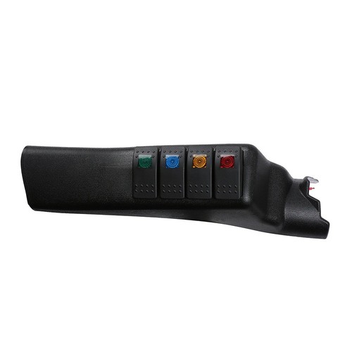 A Pillar 4 Switch Panel Pod Kit Left Hand Mount for Jeep Wrangler JK 2011-2018 - Foto 5 di 11