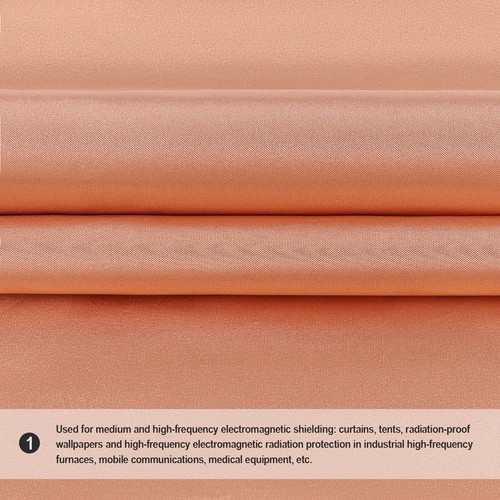 Faraday Copper Fabric EMF RF Wifi Radiation Shielding Block Protector 43" Width - Picture 7 of 9