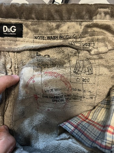 Men's DOLCE & GABBANA Military Style Cargo Pants IT44 (34) Camo RP1034 Authentic - Picture 10 of 13