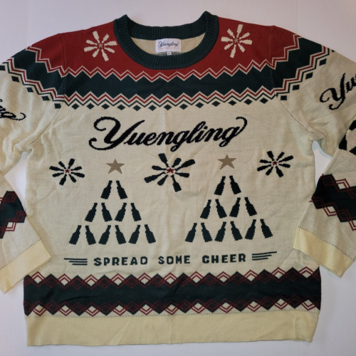 Yuengling Herren XL Ugly Sweater Brauerei Lager Bier Urlaub Weihnachten Schneeflocke - Bild 8 von 15
