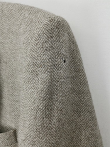 Vintage St Michael | Wool Blazer Suit Jacket | Herringbone | Size 40 | Beige - Picture 11 of 12