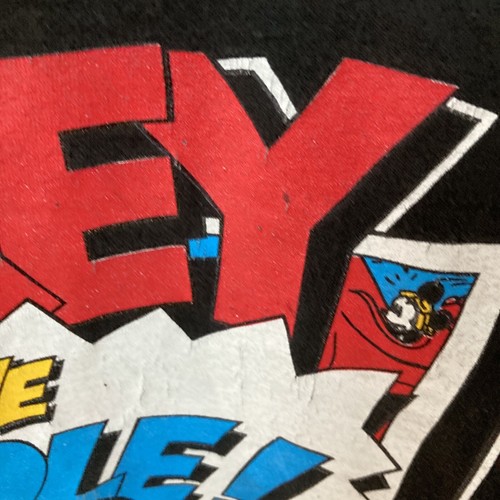 VTG 90'S MICKEY IN THE MIDDLE On Rare Brown Tie Dyed SINGLE STITCH Shirt Xxl. - Picture 6 of 15