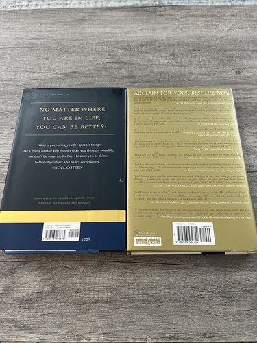 Lot 2 Joel Osteen Hardcover Books Become a Better You, Your Best Life Now- God - Imagen 2 de 8