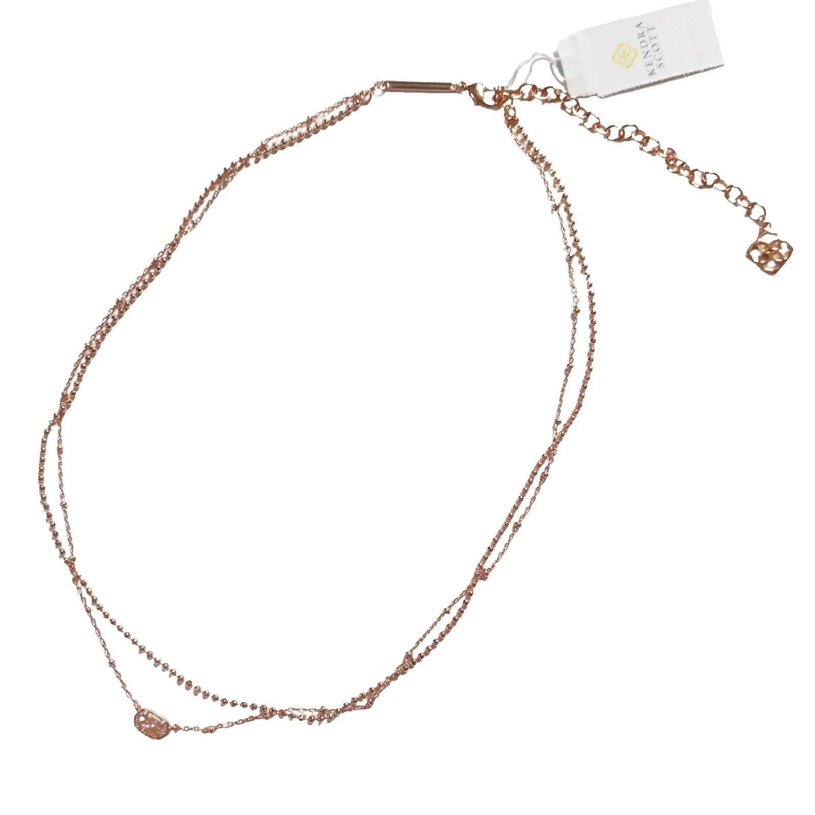 Chapado en Oro Rosa Latón Kendra Scott Moda Collares y Colgantes