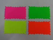 100 Star Burst 3" x 5" Sign Cards 4 - Colors Retail Store Supplies