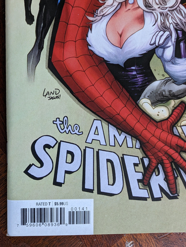 Amazing Spider-Man #1 variante Greg Land primera impresión en estado bastante bueno/casi nuevo 2018 Marvel High Grade - Imagen 5 de 6