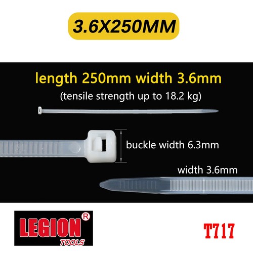 Cable Ties Zip Ties Nylon UV Stabilised Bulk Black&White Cable Ties - Picture 21 of 30