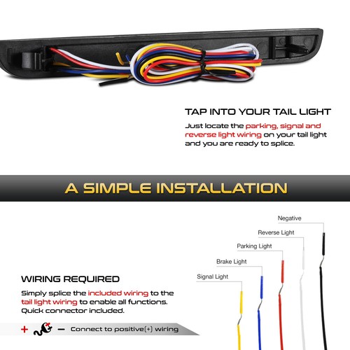 4in1 LED Rear DRL+Reverse+Brake+Turn Signal Lights Pair For 2015-2024 Challenger - Picture 4 of 10