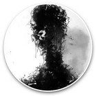 2 x Vinyl Stickers 30cm (bw) - Modern Art Faceless Body  #43236