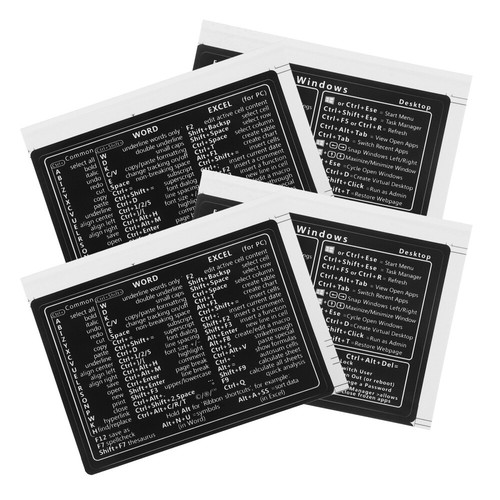 4Sheets Aufkleber Mit Tastenkombinationen Laptop-Tastenkürzel - Photo 24/31