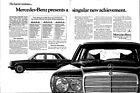 Mercedes-Benz Original Vintage Print Ad Engineered like no other car 1977