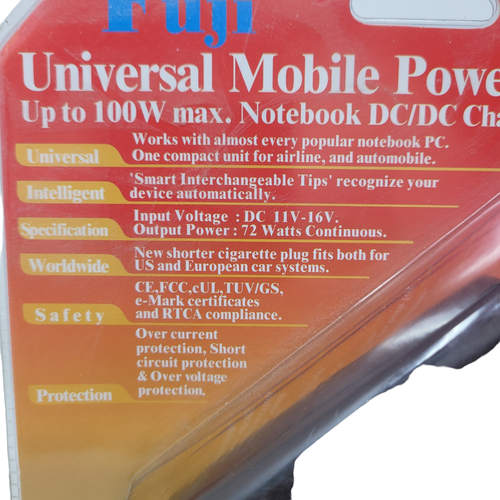 Plus Fuji Universal Mobile Power Notebook DC/DC Charger use in Auto Car Airplane - 第 5/5 張圖片
