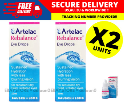 Artelac Rebalance eye drops 10ml ( X 2 )