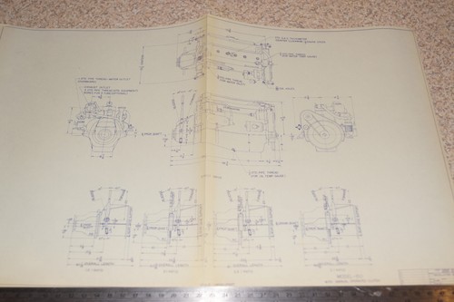 Original Graymarine Modell 150 (manuelle Kupplung) Installationszeichnung - KOSTENLOSE UK P + P - Bild 3 von 3
