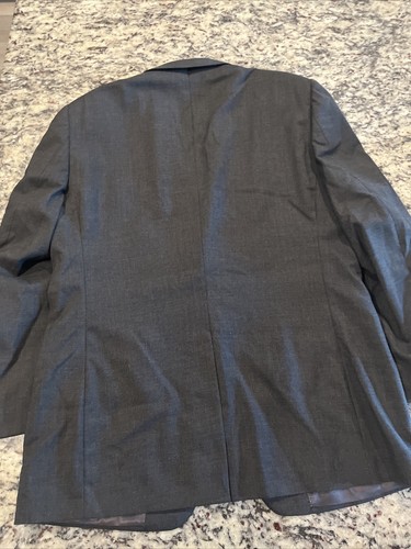 JOSEPH & FEISS Gold Blazer Jacket Mens Size 42R Dark Grey 100% Wool - Picture 7 of 7