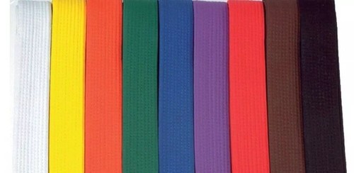 Cinturón de Karate Cimac Azul Blanco Rojo Naranja Amarillo Verde Púrpura 240cm 280cm 320cm - Imagen 8 de 12