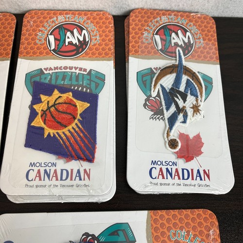 Vintage 90's Vancouver Grizzlies NBA Promo Team Logo Patches Lot - Bild 5 von 9