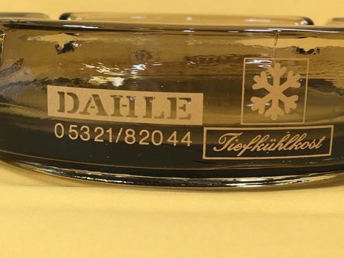 COMIDA DE VACA PROFUNDA ALEMANA DAHLE VIDRIO 6" CENICERO DE CIGARRILLOS - Imagen 2 de 6