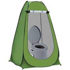 TENDA POP-UP PORTATILE DOCCIA ESTERNA CAMBIO PRIVACY + TOILETTE CAMPEGGIO 6L