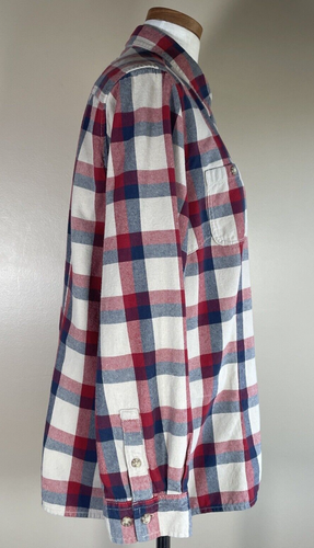 Duluth Women Size XL Red/Blue/Tan Plaid Button Up Shirt Flannel Plaid - Picture 7 of 12
