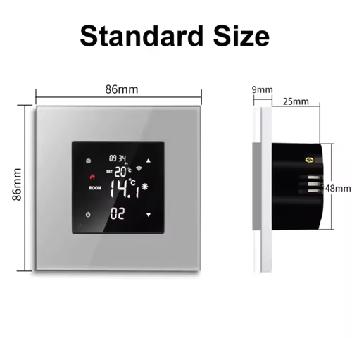 WiFi Smart Thermostat Raumthermostat - Heizung / Fußbodenheizung mit Glasrahmen - Bild 16 von 20
