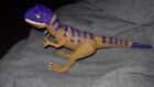 Allosaurus 5 Inch Purple and Brown Plastic Dinosaur Toy K&M 2001