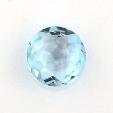 SKY BLUE TOPAZ 6 MM ROUND BRIOLETTE CUT ALL NATURAL F-5074