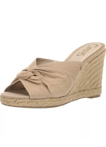 NUOVO sandalo donna Circus by Sam Edelman marrone Bea espadrillas zeppa taglia 8,5 - Foto 5 di 5