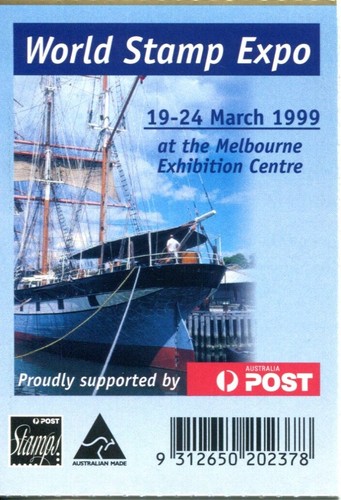 1999 Australian Legends - Stamp booklet Barcode 202378 - Picture 3 of 3