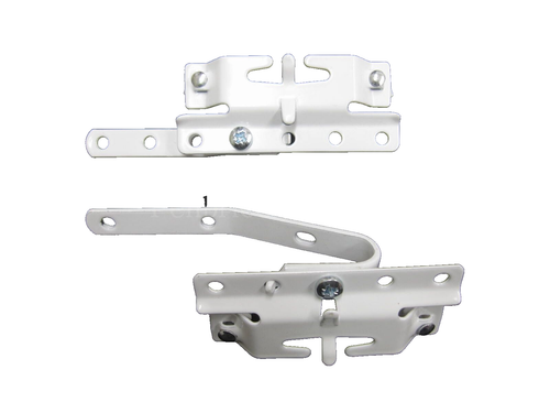 Pair of Integra curved bay Master slides metal corded curtain track overlap part - Picture 2 of 3