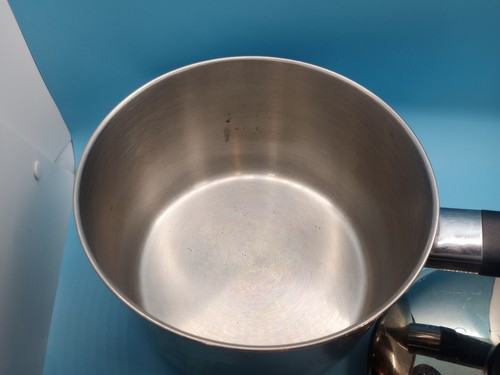 VTG Revere Ware 3QT 97c SS Pot with Steam release Lid Clinton, IL USA Lew - Picture 5 of 10