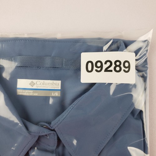 Columbia Shirt Women Large Blouse Savanna Hill Sleeveless Omni Shade Blue UPF 50 - Picture 11 of 11