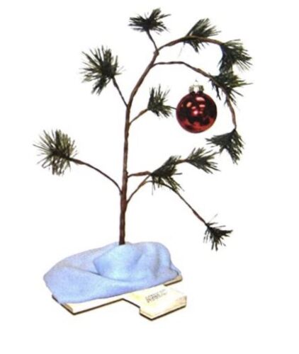 Charlie Brown Christmas Tree-24 in. Includes Linus Blanket - Picture 3 of 3