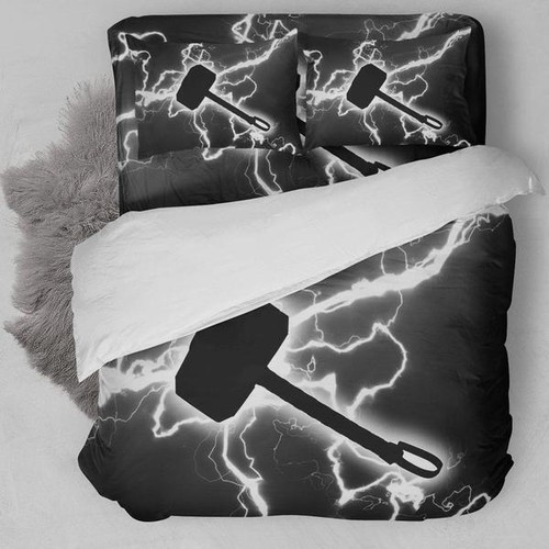 3D Thor Logo Bedding Set Duvet Cover Set SINGLE DOUBLE KING SIZE PILLOWCASE New - Picture 6 of 19