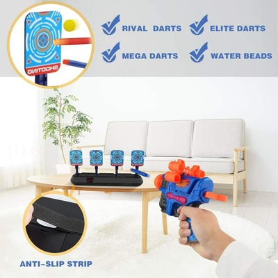 Auto Reset Digital Scoring Nerf Target Practice Toys for 5 6 7 8 9 10 Year Old Boys Xmas Gifts Black Growsland Electronic Shooting Target for Nerf Guns