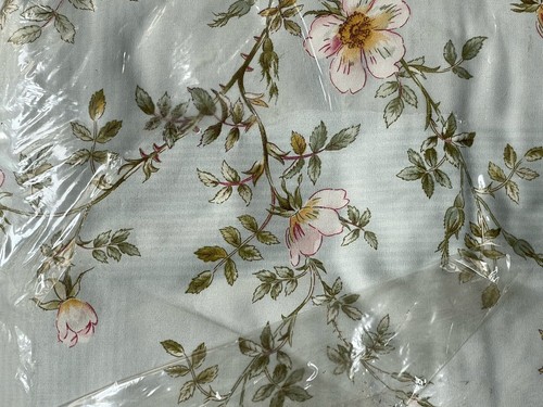 NEW* RARE RALPH LAUREN Vintage *KING Flat SHEET Inverness FLORAL Sage FLOWER IRR - Afbeelding 1 van 9