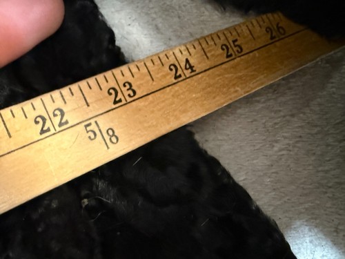 Vintage 1960s black persian curly lamb Mutton fur winter ladies coat jacket - Picture 10 of 14