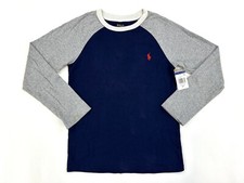 MINOR DEFECT Polo Ralph Lauren Boy's 2-Tone Crewneck T - Navy/Grey - S 8