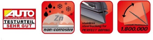 Fits Skoda Fabia Mk1 1999-2008 Standard Windscreen Wiper Blades HE21''19'' - Picture 6 of 7