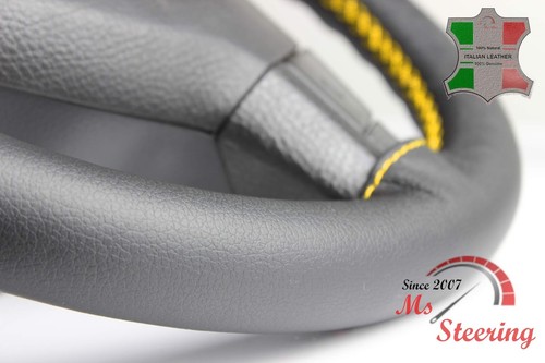 FUR SUBARU IMPREZA 04-07 SCHWARZE LEDER-LENKRAD ABDECKUNG GELB STICH - Bild 5 von 5