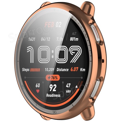 For Amazfit Active 2 Smartwatch Full Cover Built-in Screen Protector/Bumper Case - Zdjęcie 74 z 112