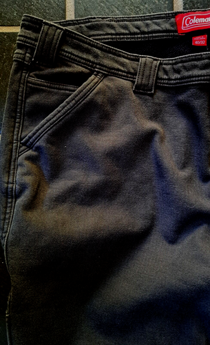 Coleman Mens Fleece Lined Stretch Utility Work Pants Tear Resistant 40 X 32 EUC - Picture 4 of 9