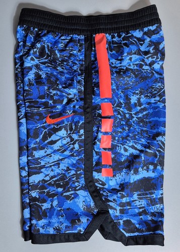 Nike Dri-Fit Athletic Shorts Boys Large Blue Black Camo 8" Inseam CN6022-480 - Picture 5 of 8