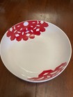 HOUSE BY JOHN LEWIS PORCELAIN LARGE BOWL WHITE RED PATTERN 11” DIAMETER
