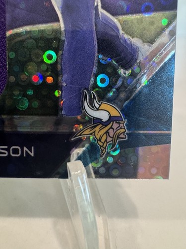 2023 Panini Spectra - Monumental Memorabilia Jordan Addison Neon Blue Prizm /50 - Picture 6 of 7