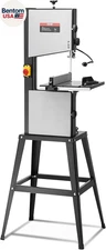 Band Saw with Stand, 10-Inch, 560 & 1100 RPM Two-Speed Benchtop Bandsaw, 370W 1/