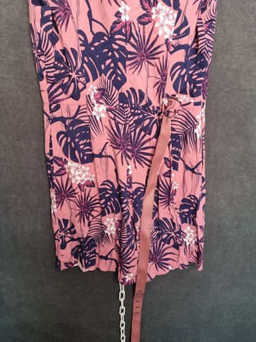 modcloth x collectif dress size 8 floral sleeveless v neck belted - Picture 9 of 10