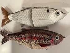 TYG Silencer Glide bait swimbait custom 7 inch 2 Glide baits KGB