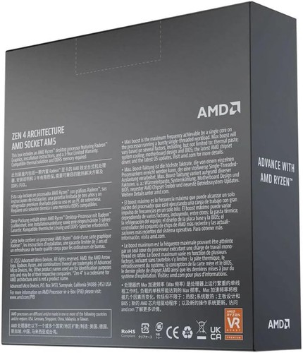 AMD Ryzen 5 7600X 6-Core 12-Thread Unlocked Desktop CPU – AM5, 5.3GHz Boost - Picture 2 of 2