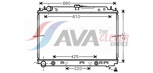 RADIATOR ENGINE COOLING DNA2297 FOR NISSAN ARMADA/III/SUV NP300/FRONTIER 2.5L - Picture 2 of 9